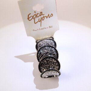 NWT Erica Lyons Silver Tone Strech Bracelet